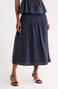 Rebecca Taylor Anya Ramie Midi Skirt