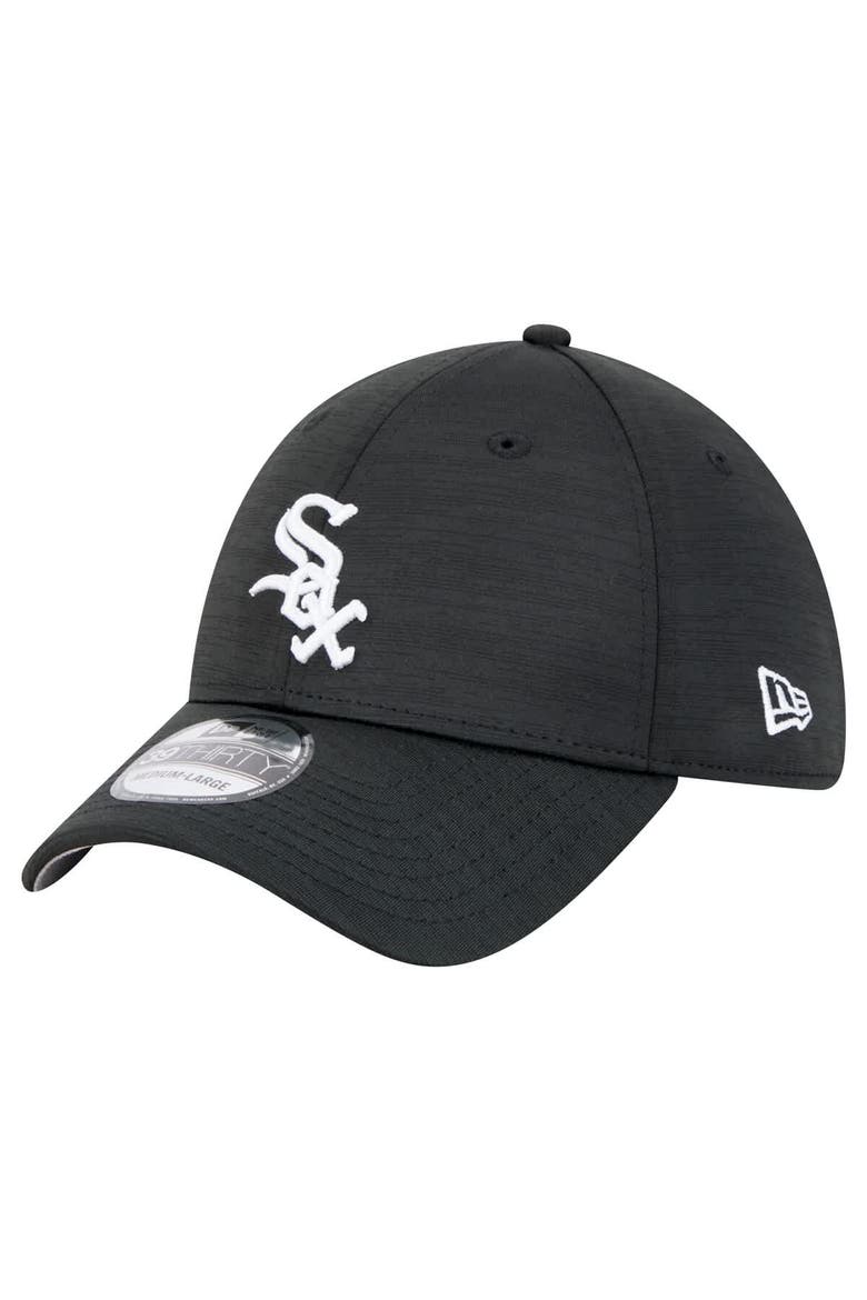 Men's New Era Black Chicago White Sox Tech 39THIRTY Flex Hat, Alternate, color, Black