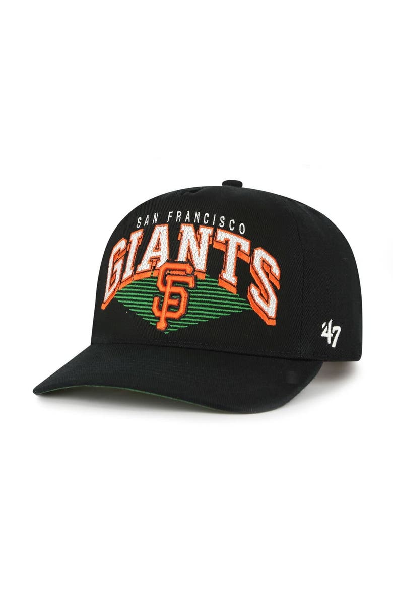 '47 Men's '47 Black San Francisco Giants Pomona Hitch Adjustable Hat, Main, color,