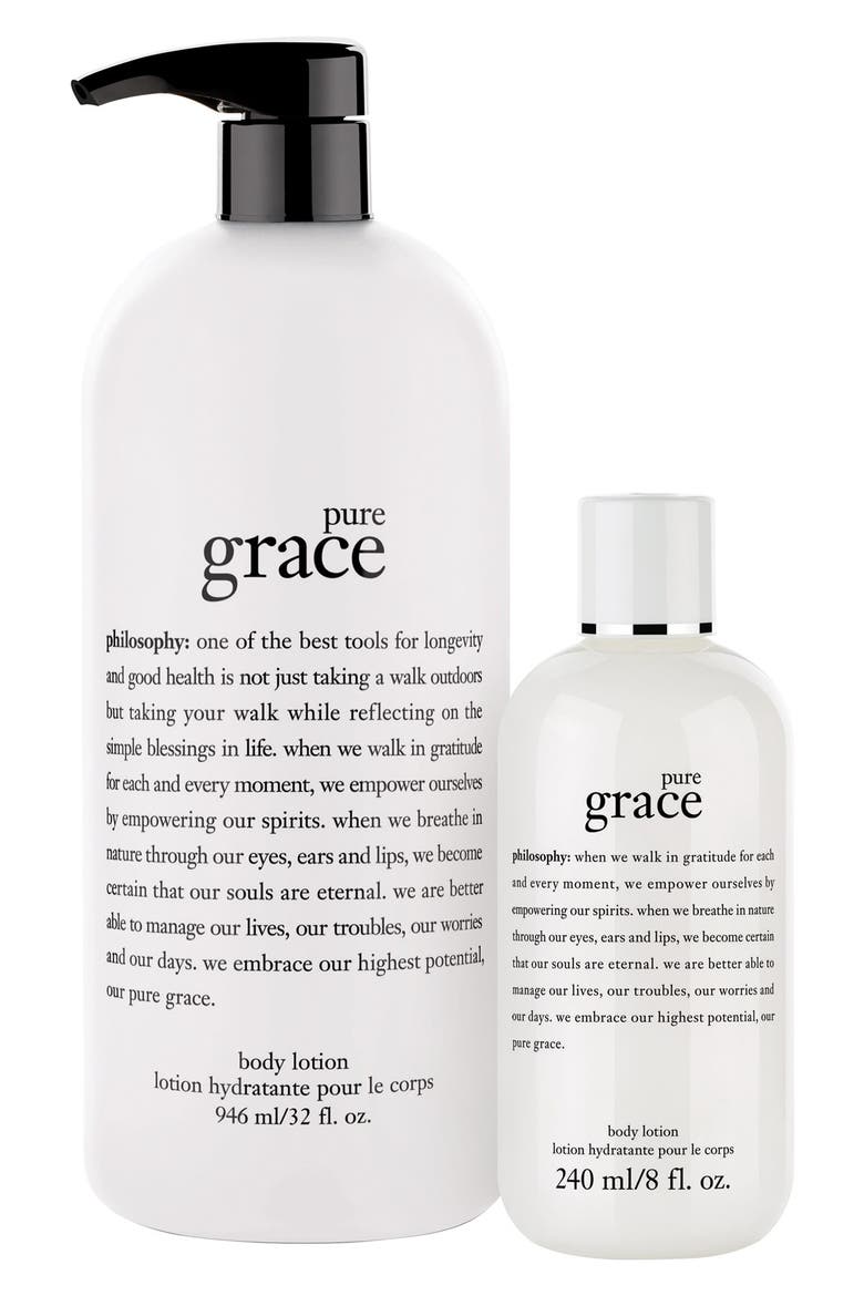'pure grace' body lotion duo, Main, color, NO COLOR