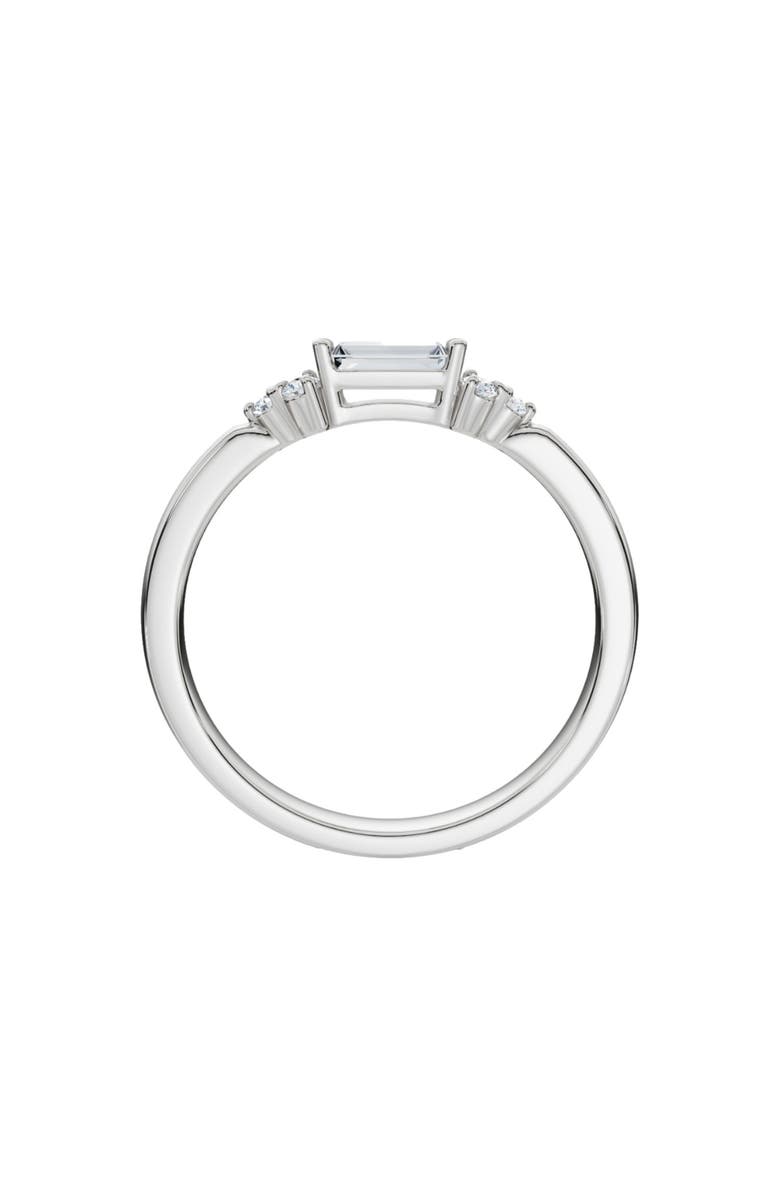 Bliss Diamond Emerald Diamond Stackable Wedding Ring Women Anniversary Band 14k Gold Lab Grown, Alternate, color, 14K White Gold