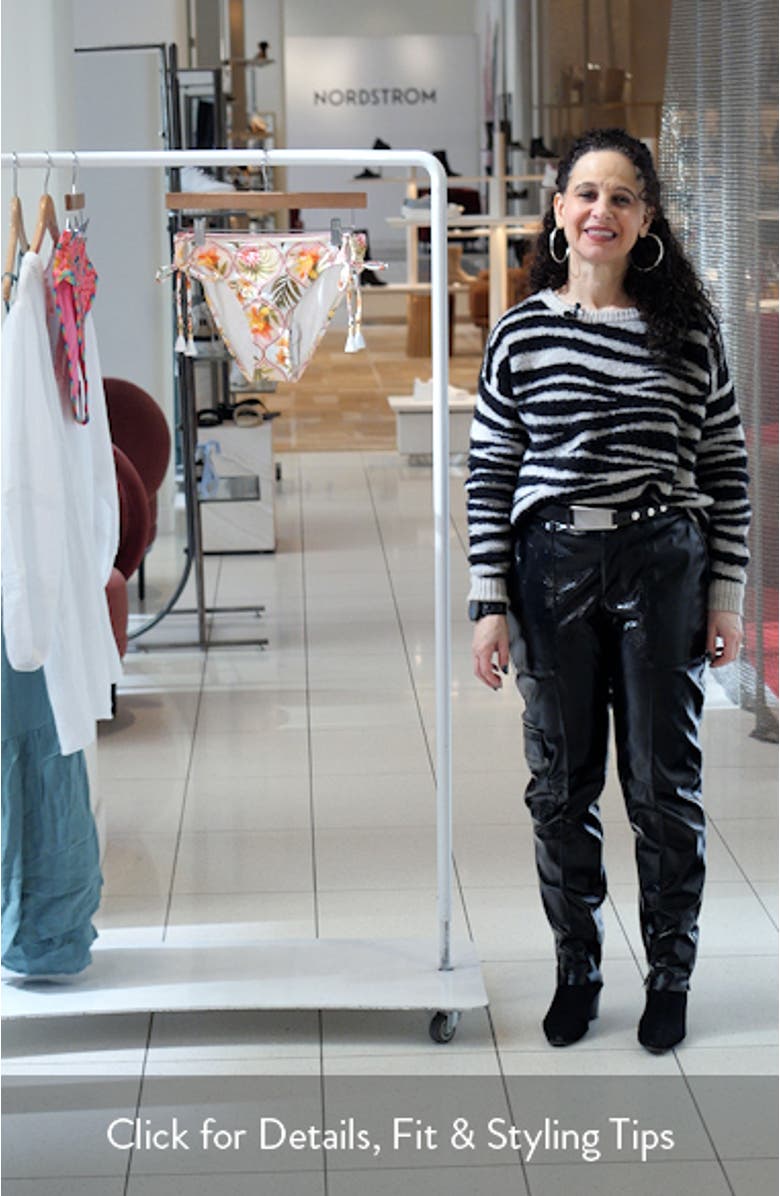 Palm Adjustable Loop UPF 50+ Hipster Bikini Bottoms, sales video thumbnail