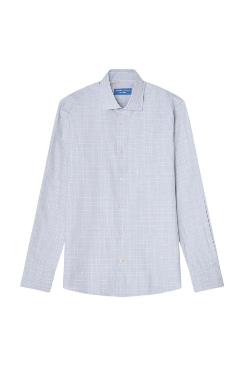 Reynolds Ultra Light Weight Brushed Check Shirt, Main, color, Blue
