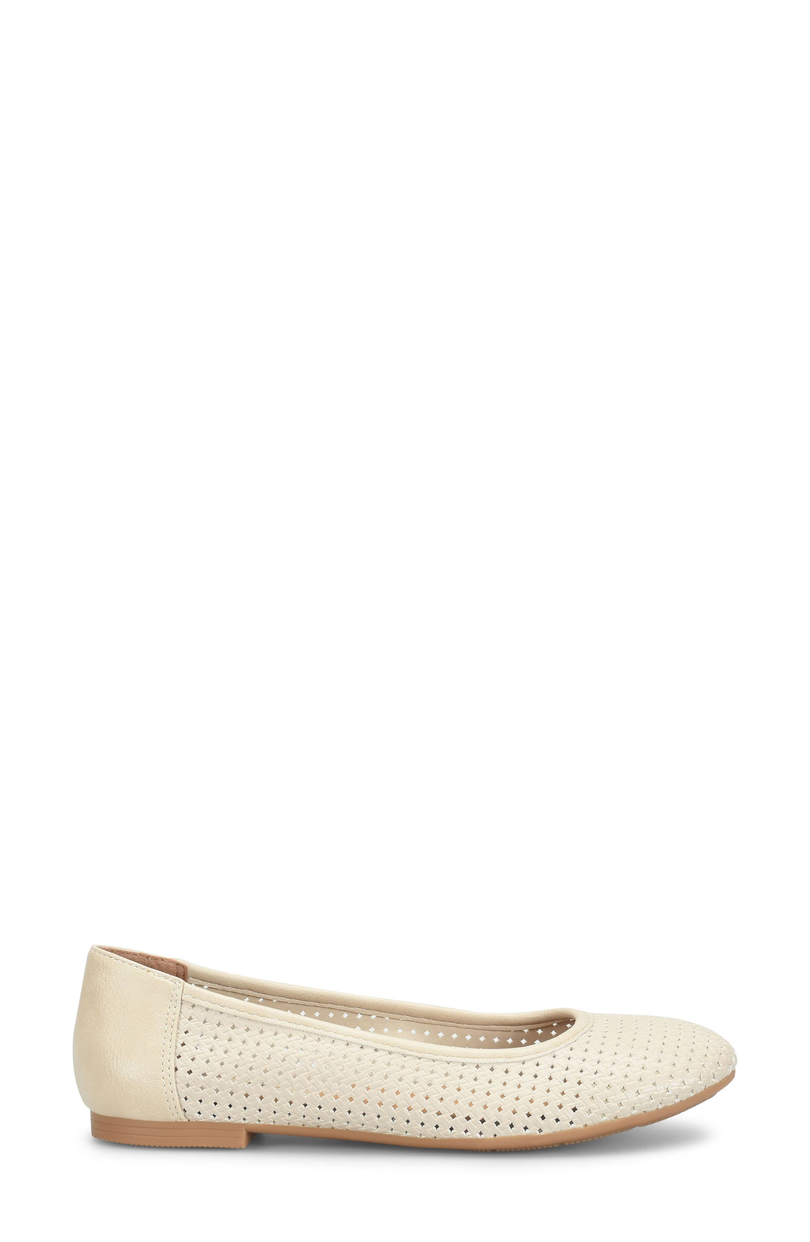 Tamika Laser Cut Flat, Alternate, color, WHITE/ MULTI