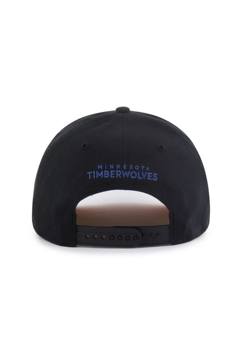 Men's Brand Seen by '47 Black Minnesota Timberwolves Sorry I Was Hooping Hitch Adjustable Hat, Alternate, color, Black
