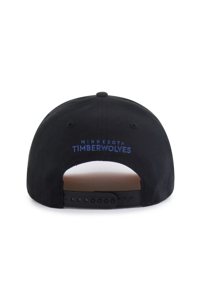'47 Men's Brand Seen by '47 Black Minnesota Timberwolves Sorry I Was Hooping Hitch Adjustable Hat, Alternate, color, Black