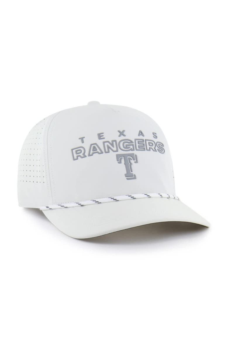 Men's '47  White Texas Rangers Forward Vault Hitch Adjustable Hat, Alternate, color, White