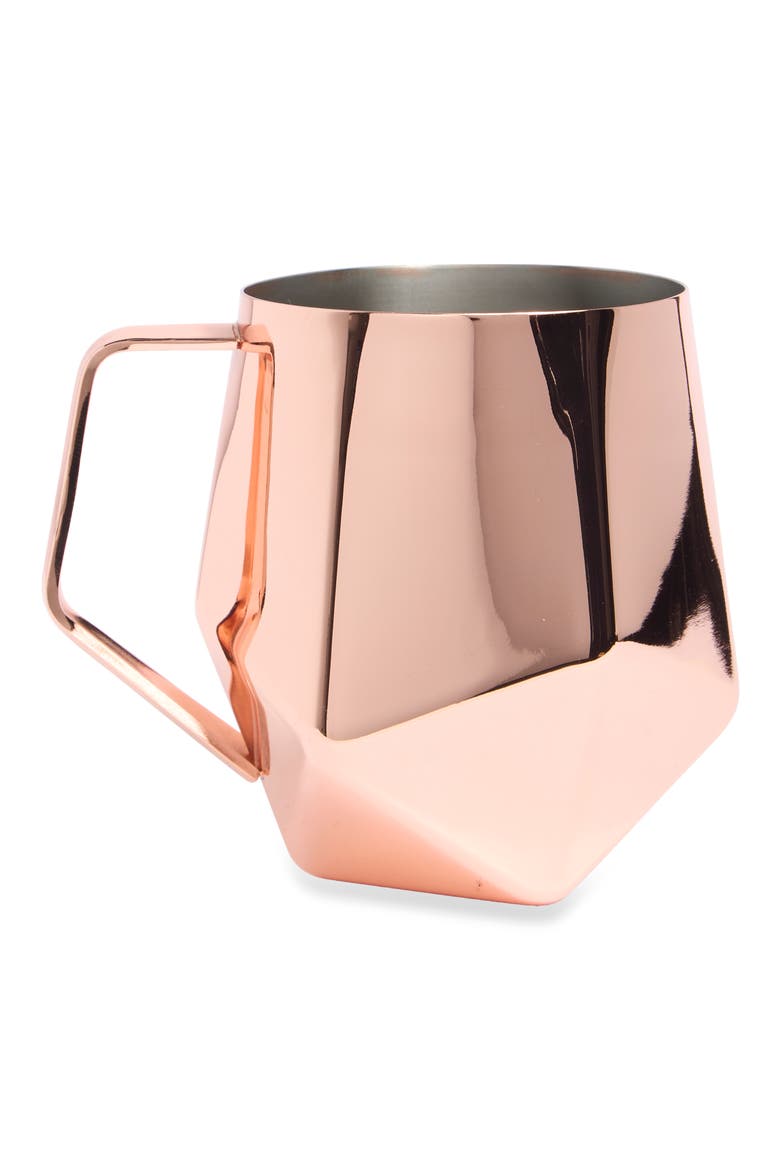 Seneca Faceted Moscow Mule Mug, Main, color, COPPER