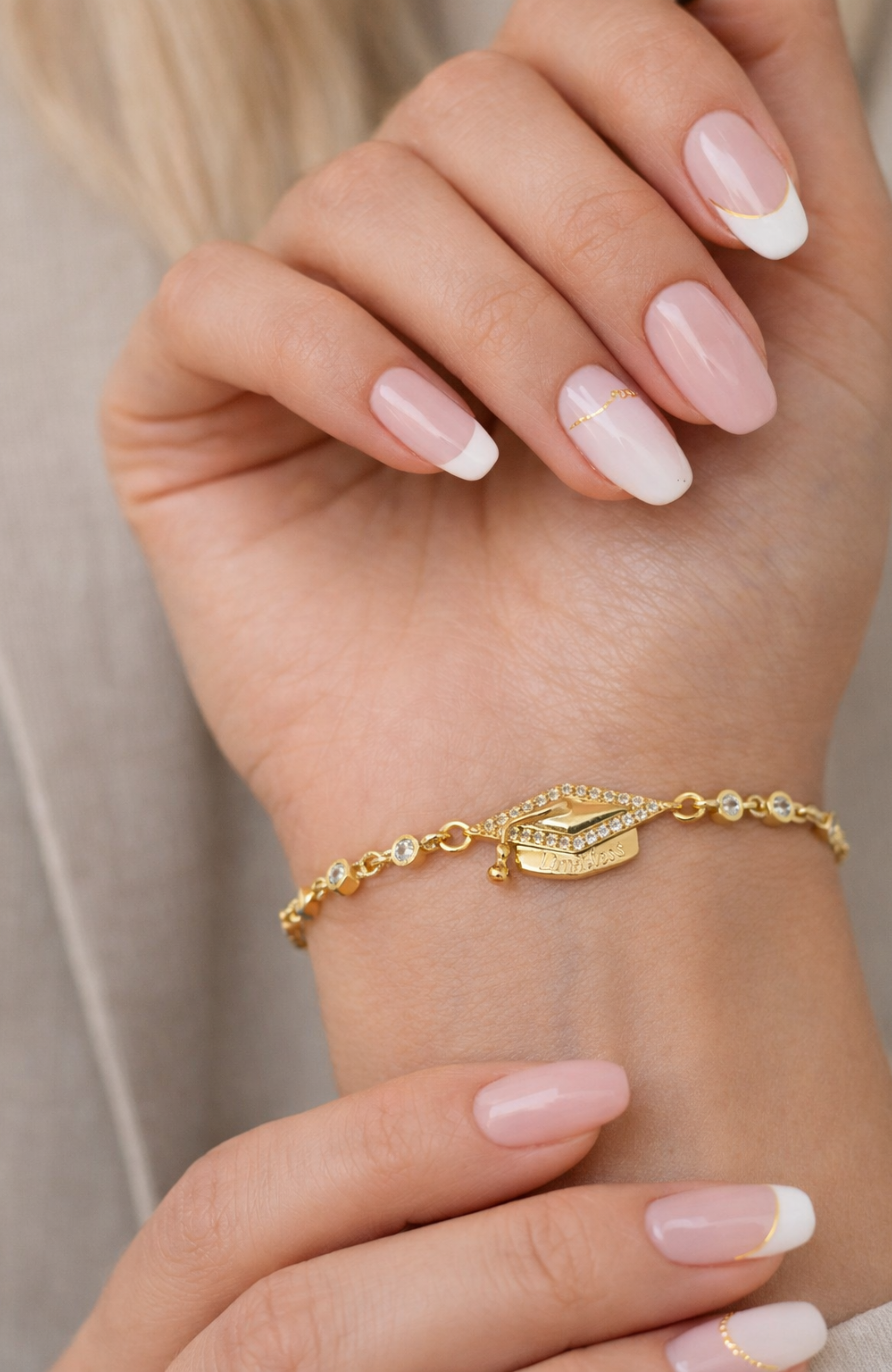 DLORIA Limitless Graduation Cap Adjustable Pavé Bracelet (Women ...