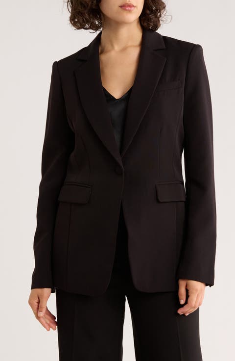 One-Button Suit Blazer