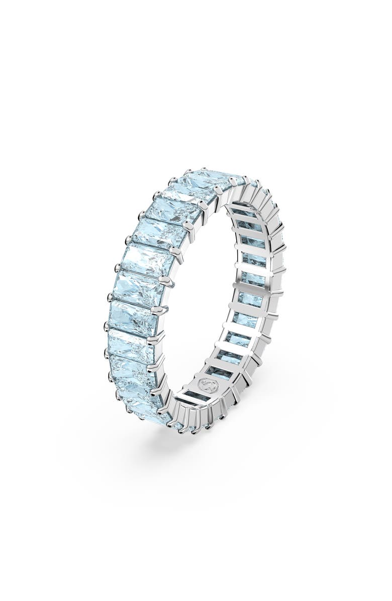 Swarovski Matrix Eternity Ring, Main, color, Blue