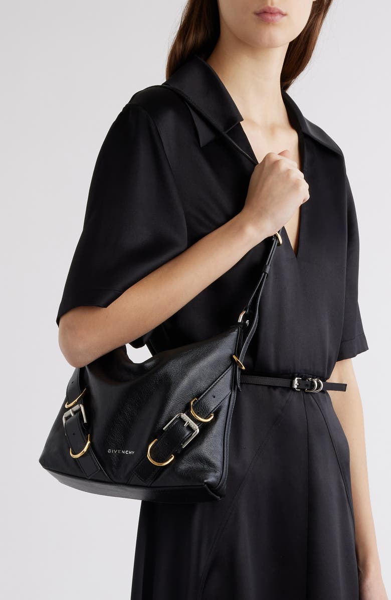 Givenchy Small Voyou Leather Shoulder Bag, Alternate, color,