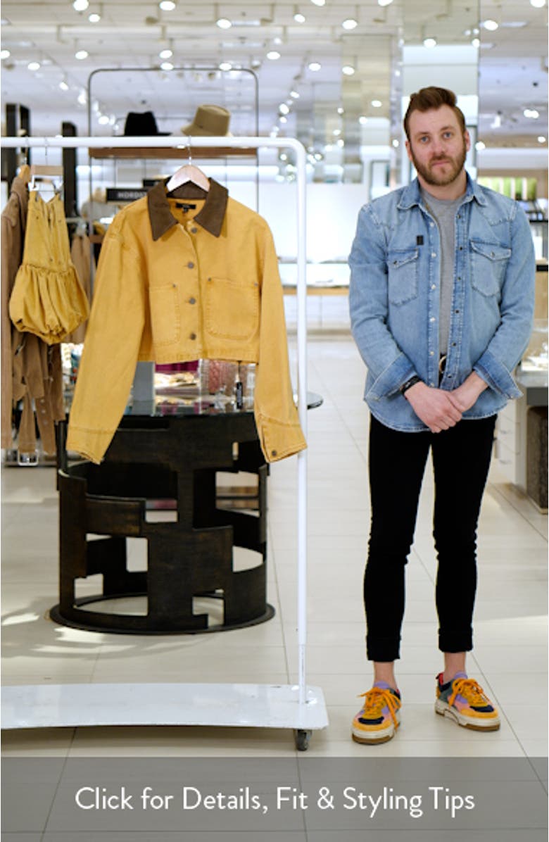 Wrenley Crop Denim Jacket, sales video thumbnail