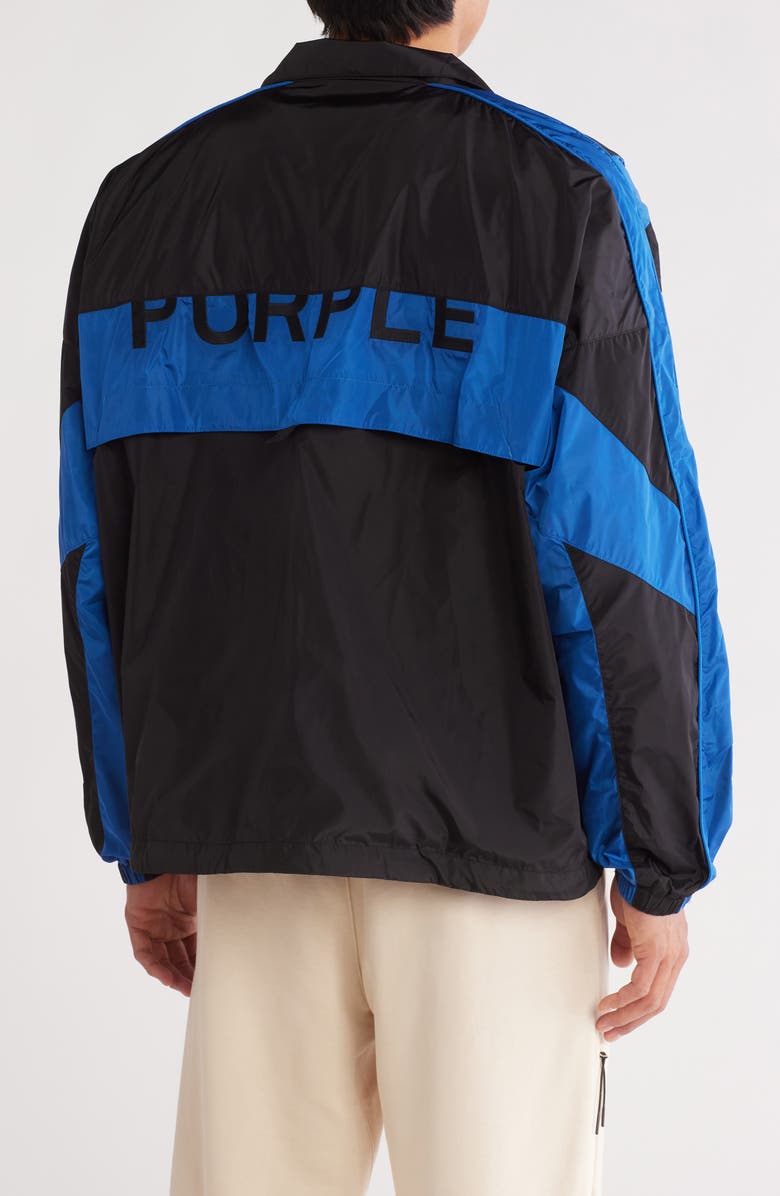 PURPLE BRAND Colorblock Nylon Anorack Jacket, Alternate, color,