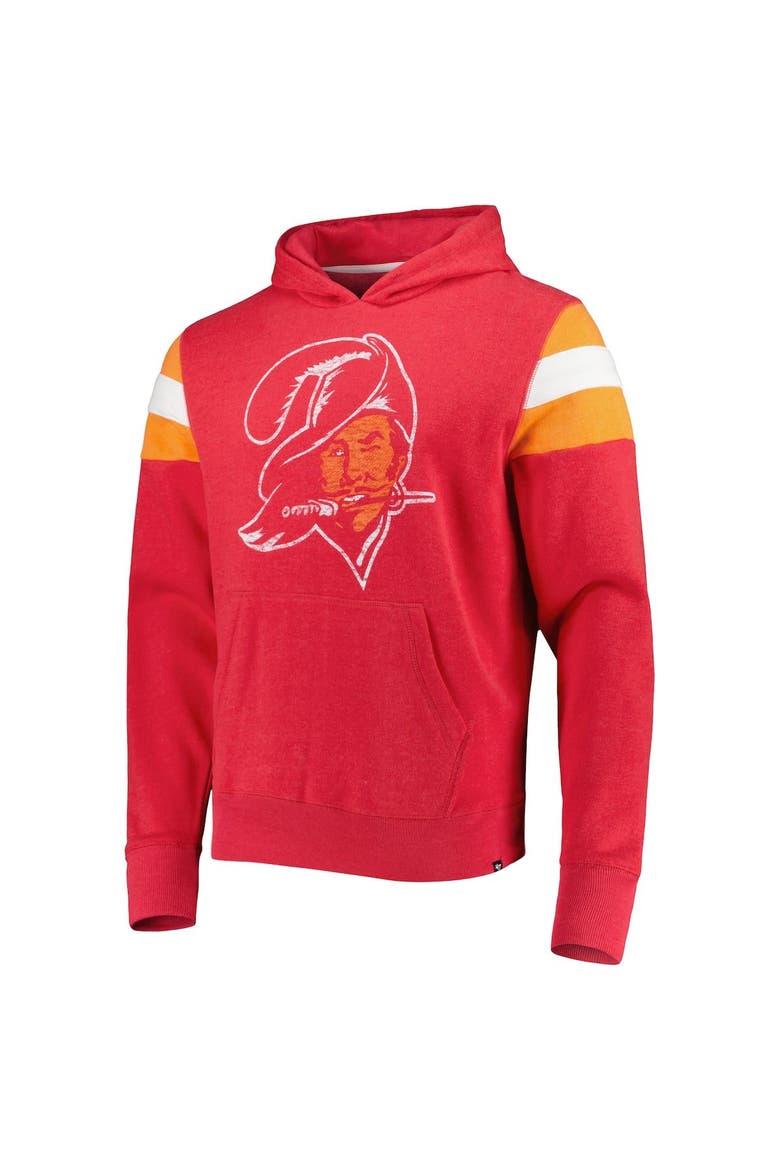 Men's '47 Red Tampa Bay Buccaneers Legacy Premier Nico Pullover Hoodie, Alternate, color, Red