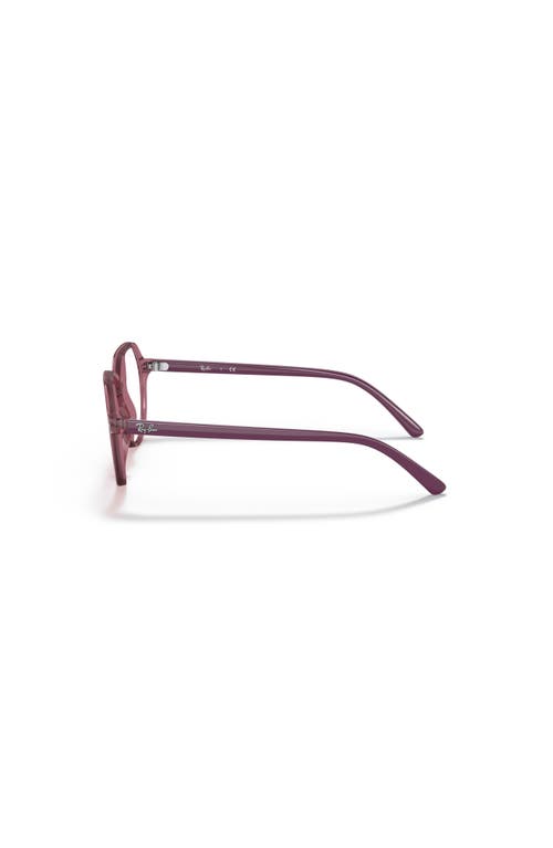 Ray Ban Ray-ban 47mm Square Optical Glasses In Pink