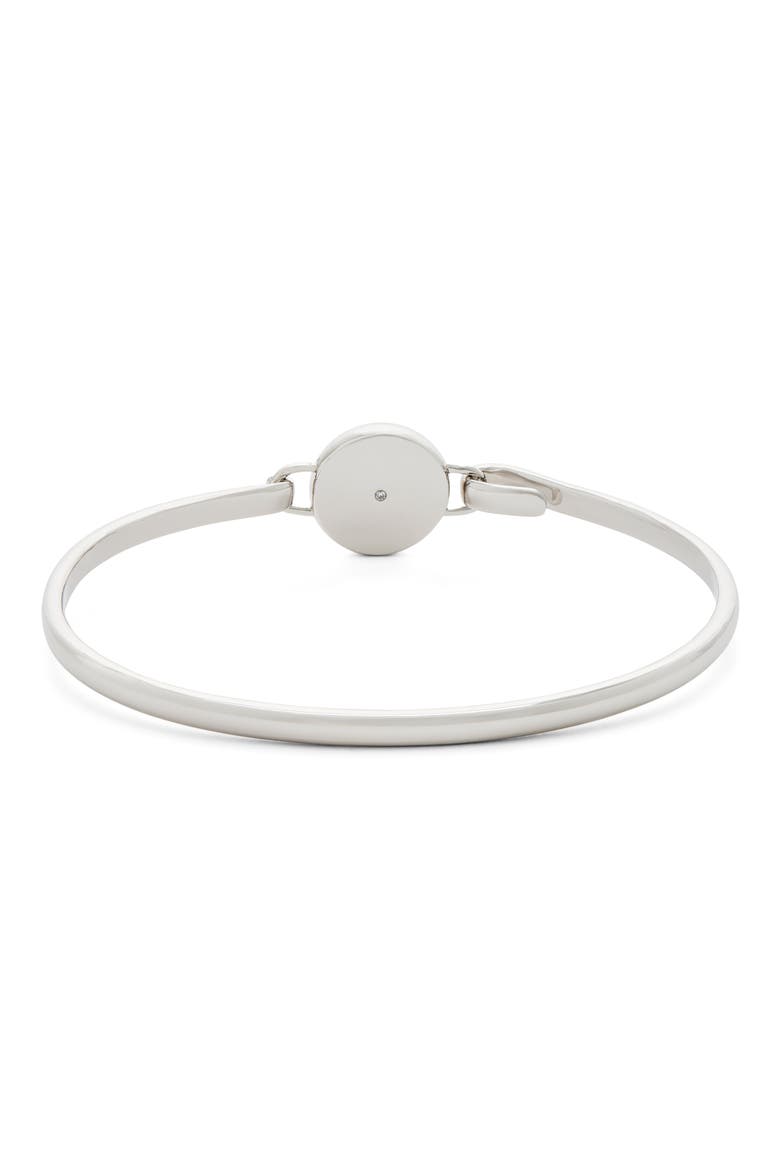 The Button Hinge Bracelet, Alternate, color, SILVER/BLACK