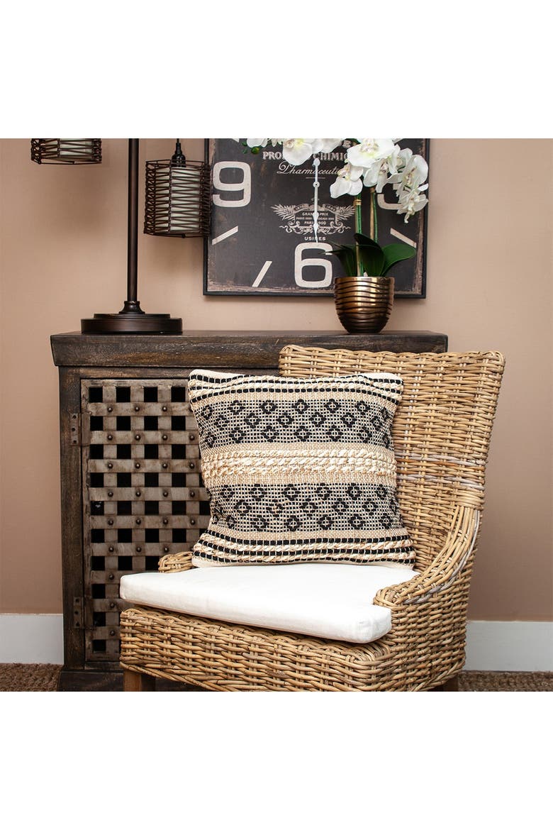 Nate Transitional Brown Throw Pillow, Alternate, color, BROWN