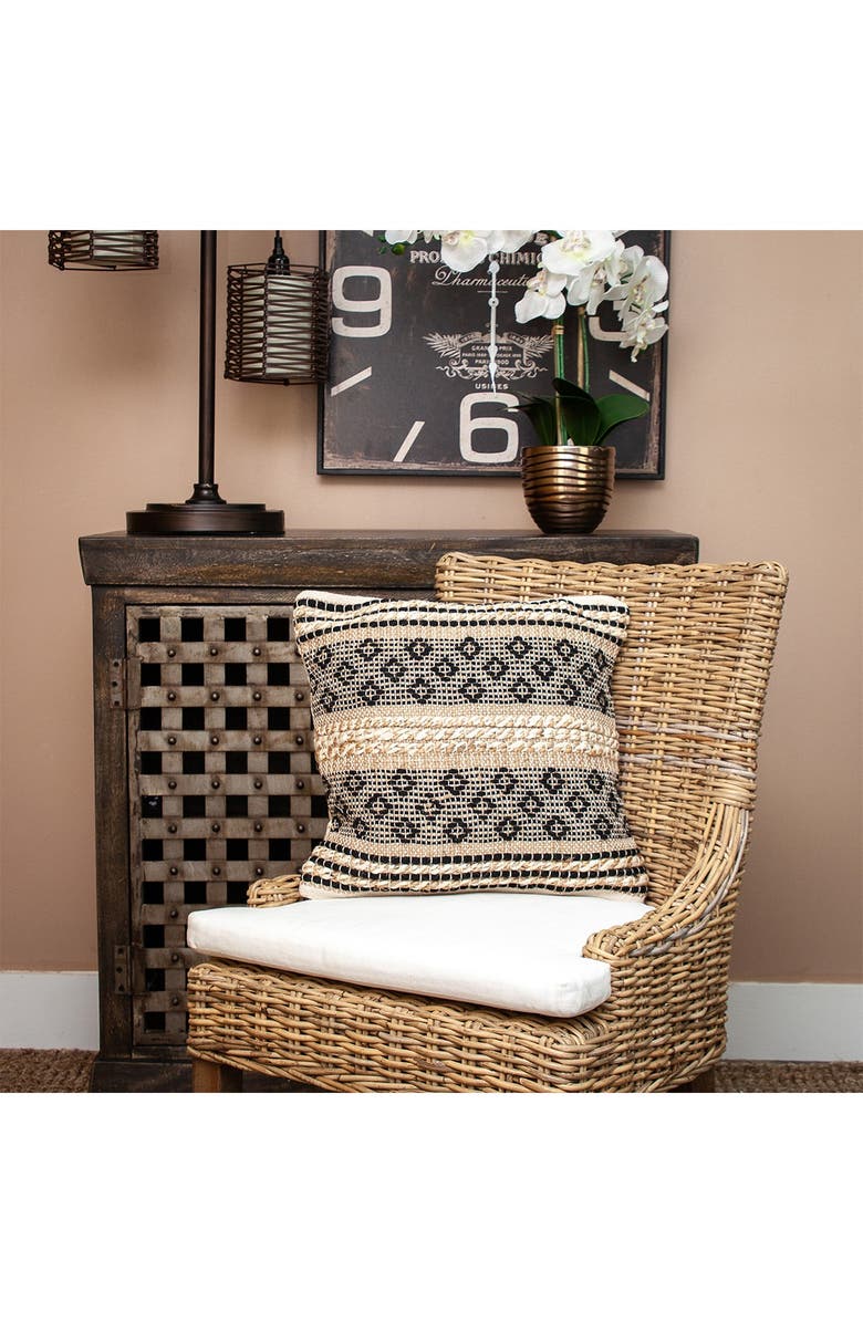 PARKLAND COLLECTION Nate Transitional Brown Throw Pillow, Alternate, color, Brown