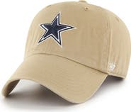 '47 Men's '47  Khaki Dallas Cowboys Secondary Clean Up Adjustable Hat