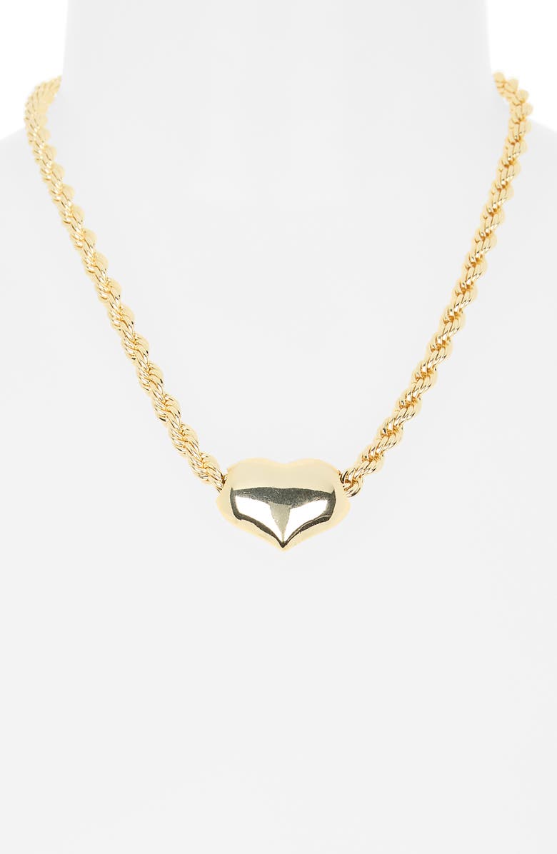 EYE CANDY LOS ANGELES Jolie Heart Necklace, Alternate, color, Gold
