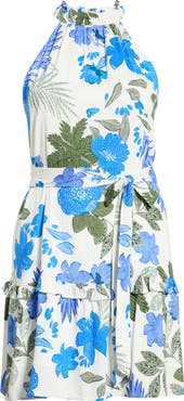 SUGARLIPS Zurie Siana Floral Halter Dress