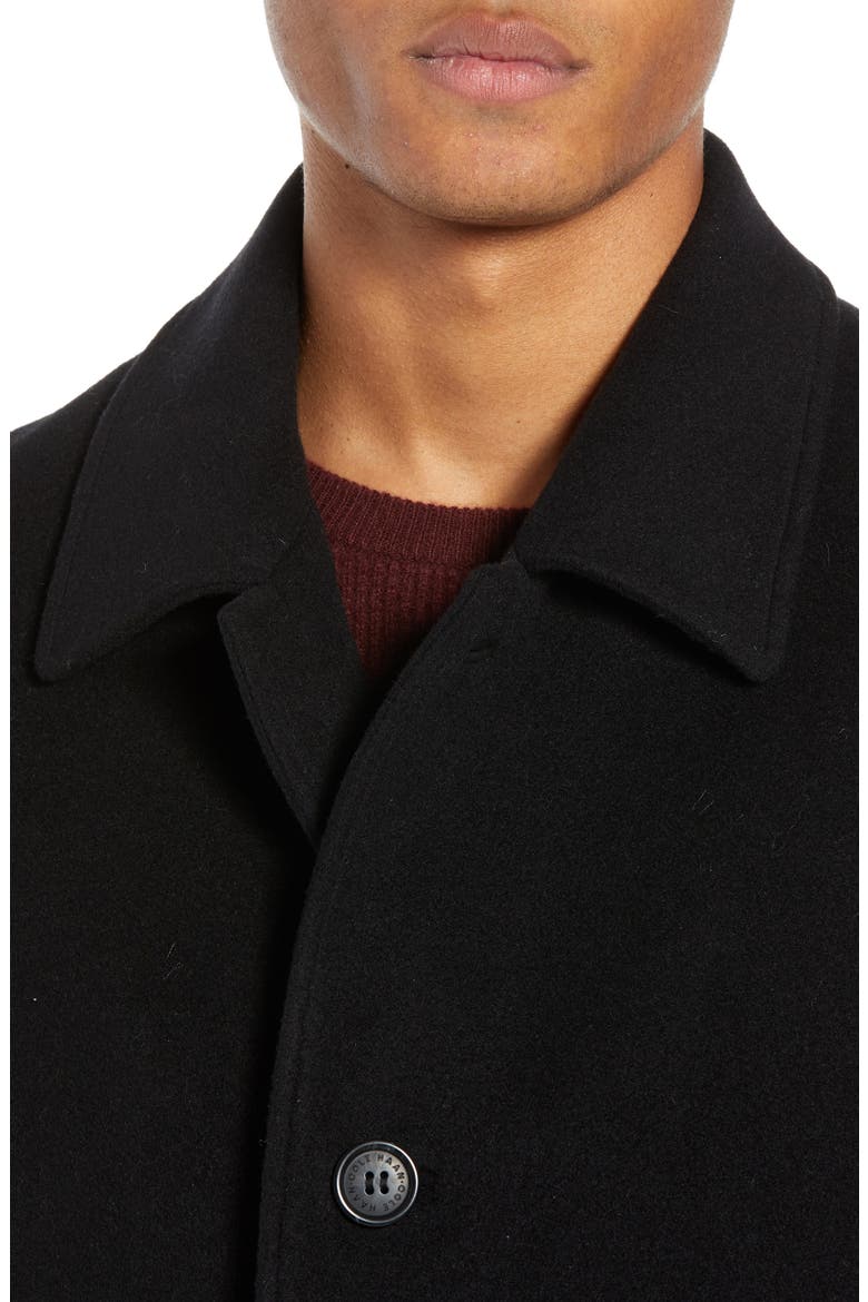 Wool Blend Overcoat, Alternate, color, BLACK