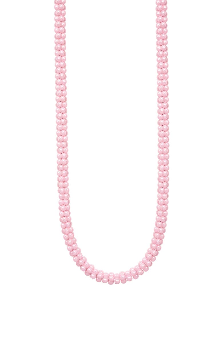 LAGOS Pink Caviar Ceramic Beaded Necklace, Main, color, Pink