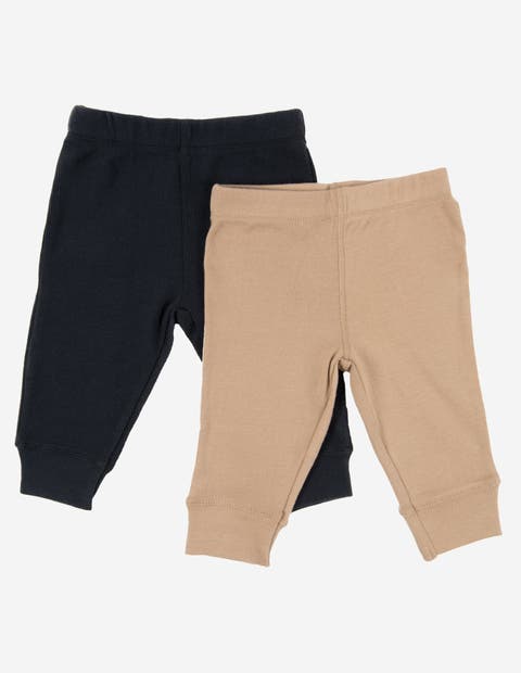 Baby Pants & Leggings Set, Navy Crawling Pant + Colored Legging