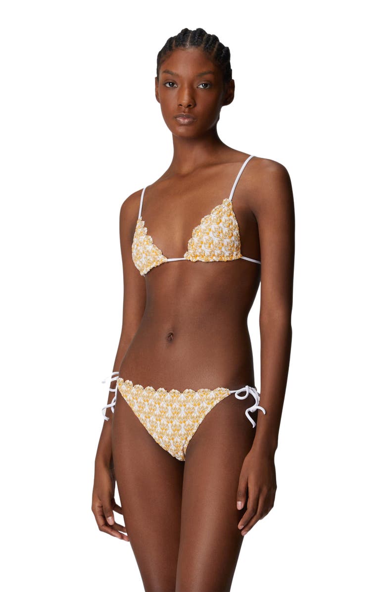 Missoni Lace Triangle Bikini With Lamé, Main, color, 