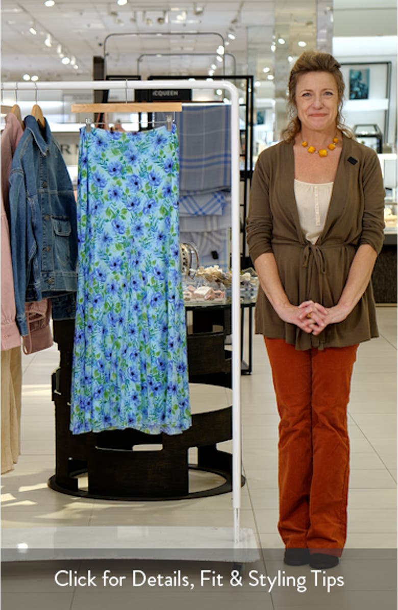 Mejra Floral Print Maxi Skirt, sales video thumbnail