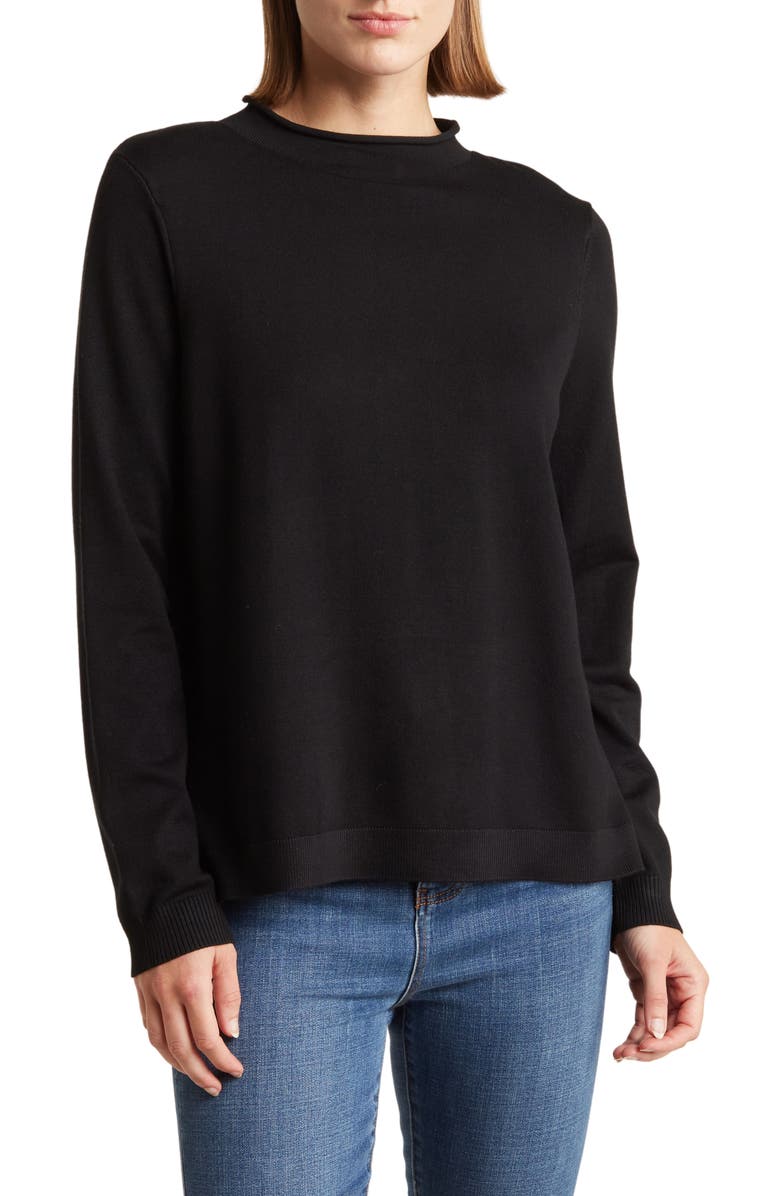 Adrianna Papell Mock Neck Sweater, Main, color, 