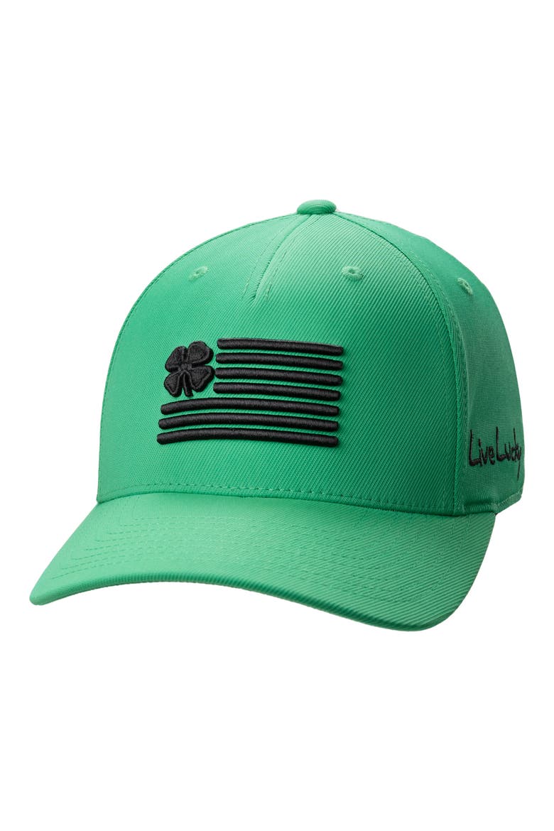 Clover Nation 11 Snapback Hat, Alternate, color, KELLY GREEN