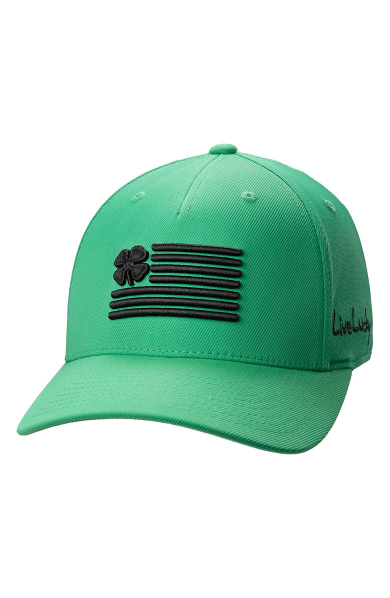 Black Clover Clover Nation 11 Snapback Hat, Alternate, color, Kelly Green