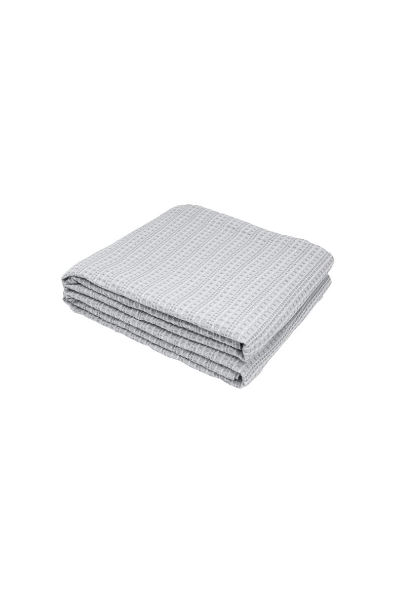 Waffle Gray King Throw Blanket, Main, color, Gray