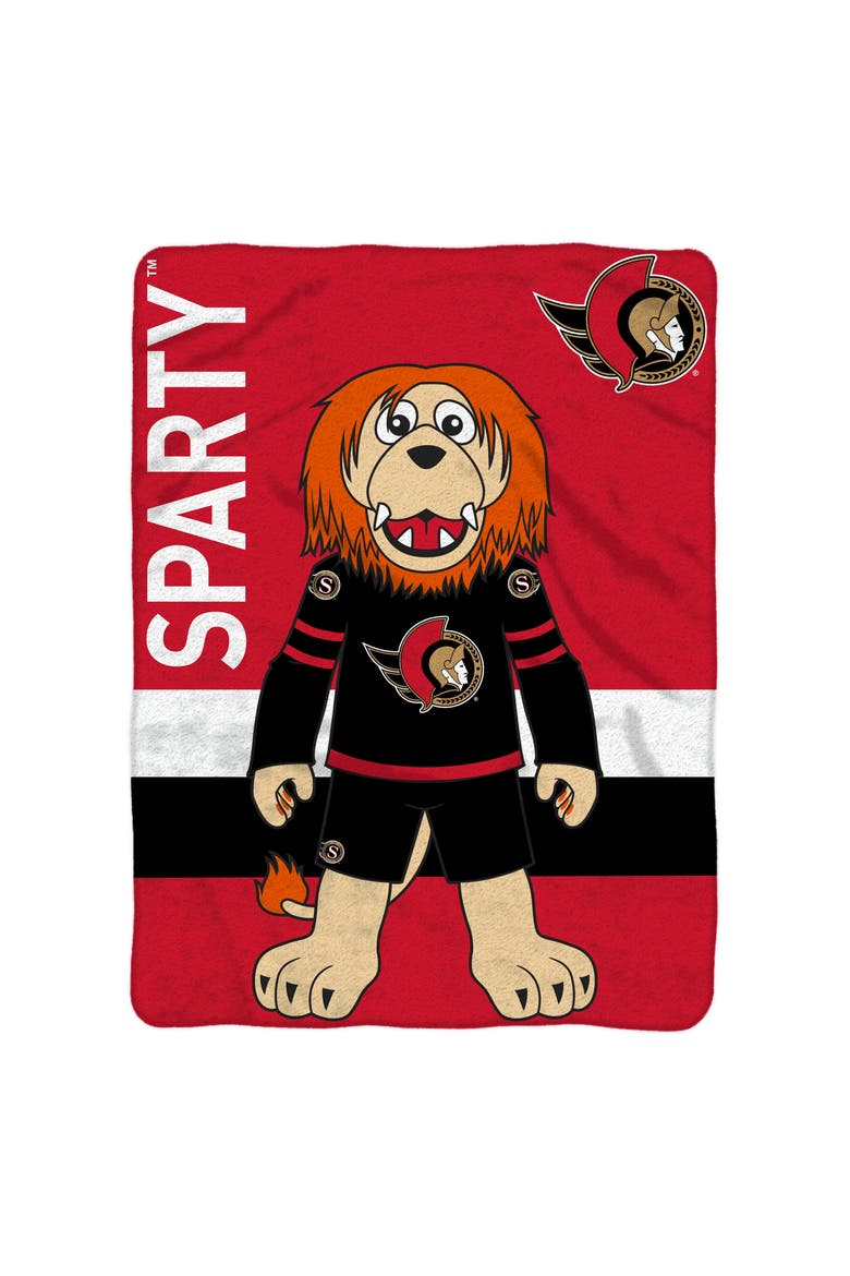Ottawa Senators Sparty 60" x 80" Raschel Throw Blanket, Alternate, color, None