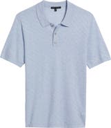 Robert Barakett Skelling Textured Polo Sweater