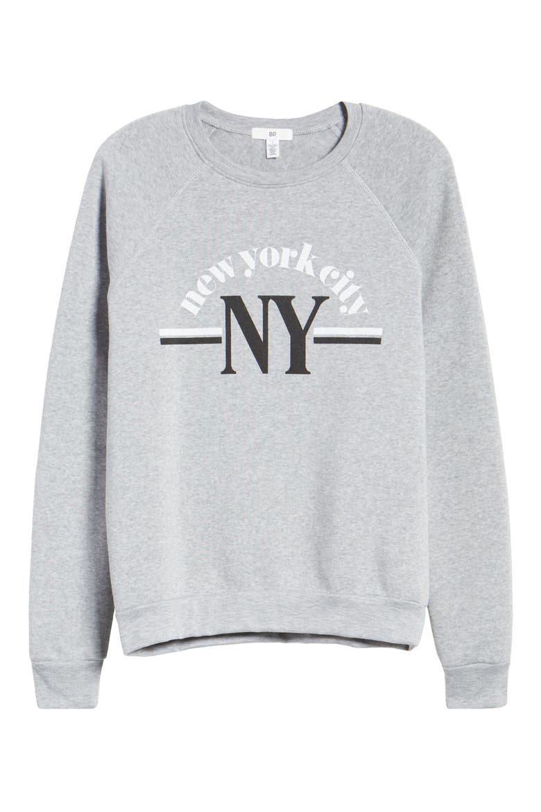 NYC Graphic Sweatshirt, Alternate, color, GREY NEW YORK CITY