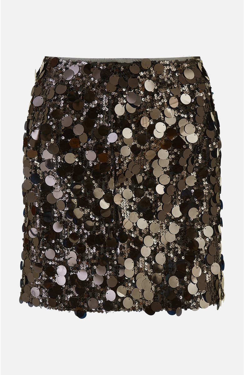 Yumi Big Sequin Mini Skirt, Alternate, color, 