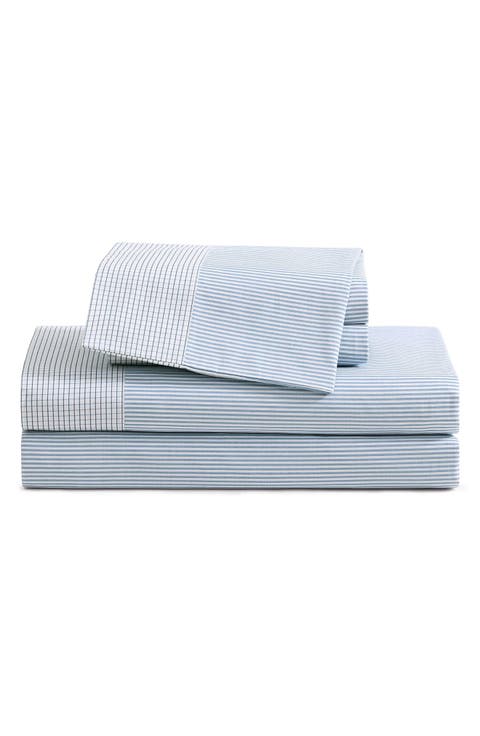 Williamstown Stripe Cotton Percale Sheet Set