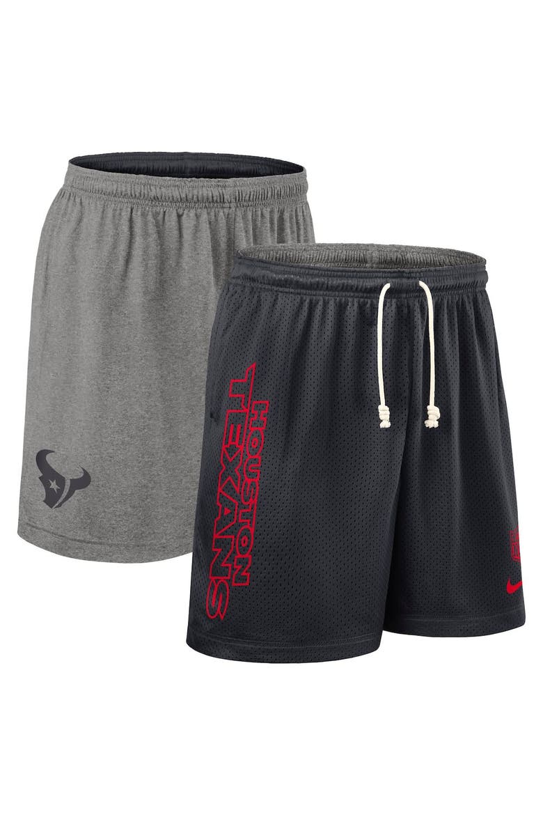 Men's Nike Navy Houston Texans Sideline Reversible Performance Shorts, Main, color, Navy