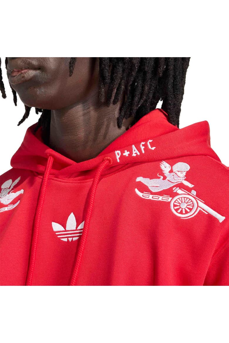 Men's adidas  Red Arsenal x Places+Faces Hoodie, Alternate, color, Red