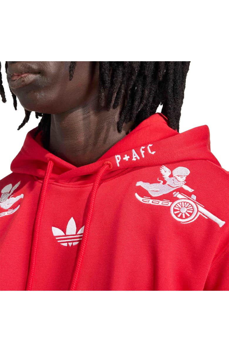 adidas Men's adidas  Red Arsenal x Places+Faces Hoodie, Alternate, color, Red
