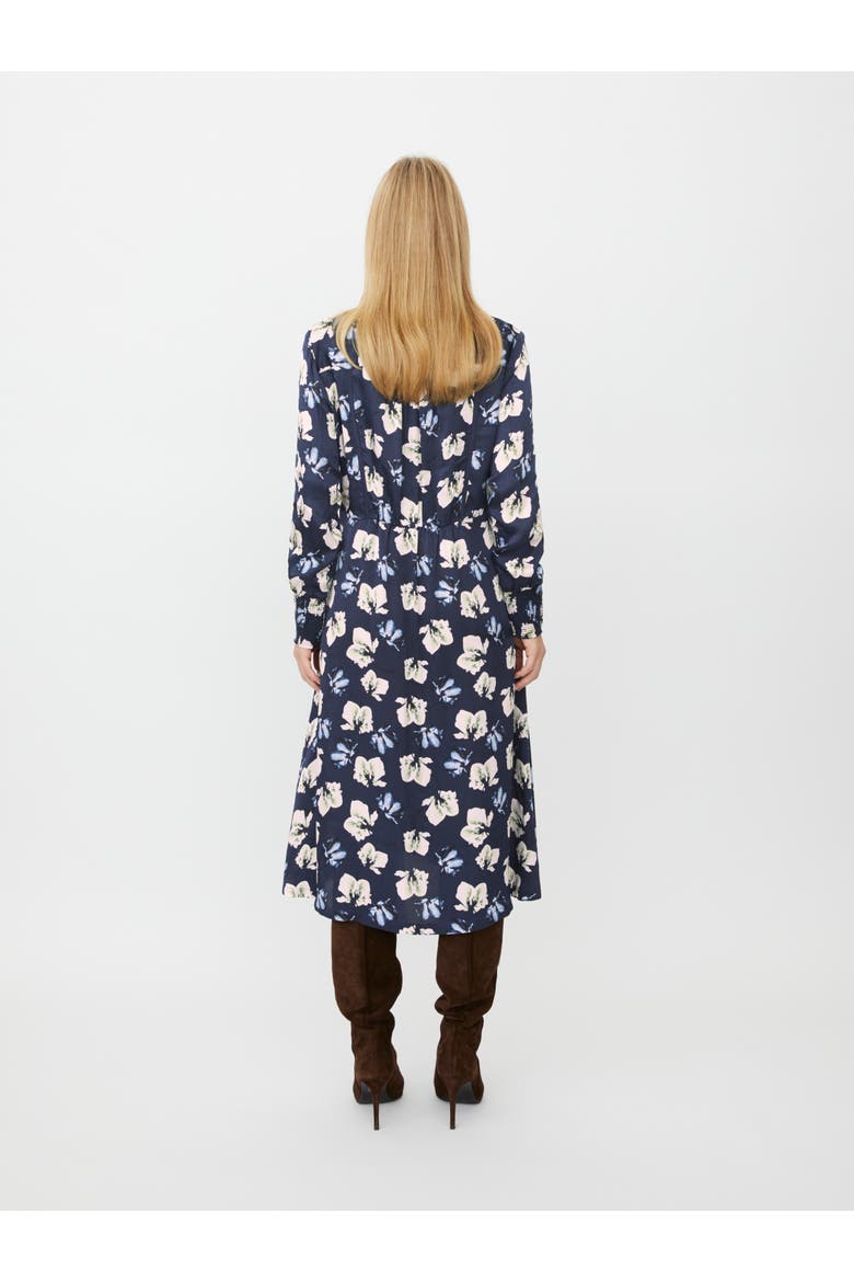 MaNolivienne Floral Print Midi Dress, Alternate, color, Navy Blazer