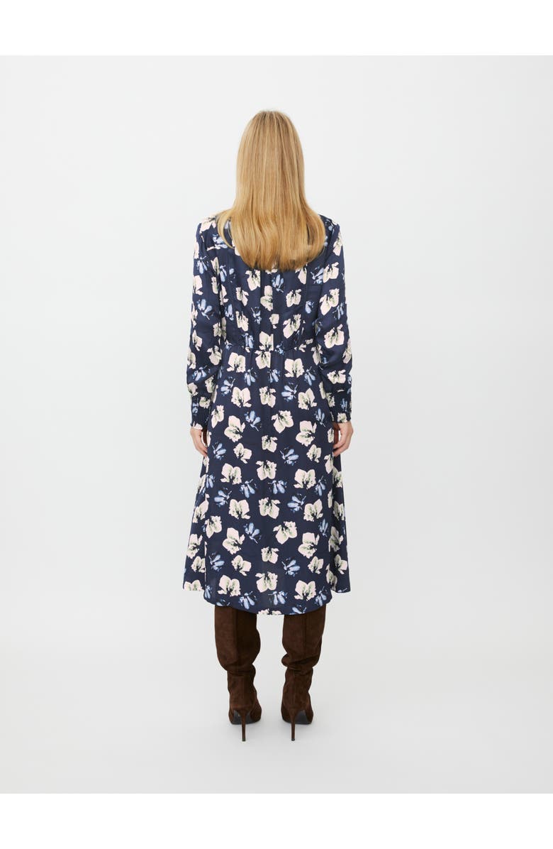 Masai Copenhagen MaNolivienne Floral Print Midi Dress, Alternate, color, Navy Blazer