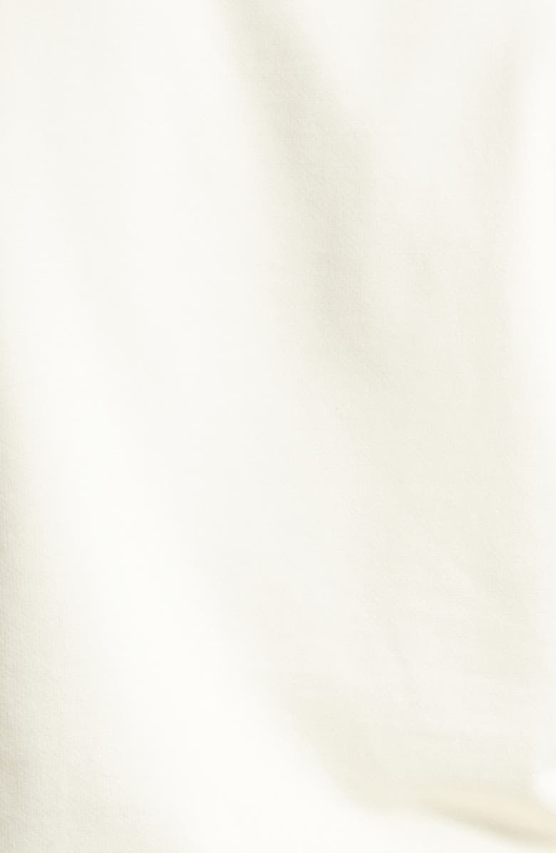 Moncler Cotton Blend Crewneck Sweatshirt, Alternate, color, Ivory