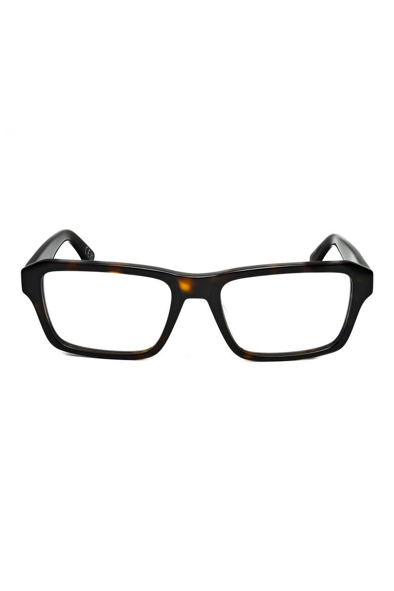 55mm Rectangle Optical Glasses, Main, color, TORT