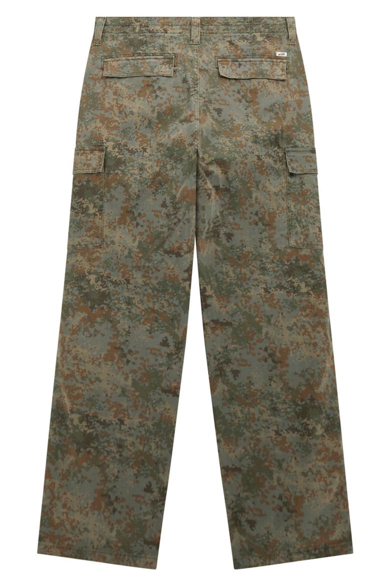 Camo Relaxed Fit Cotton Twill Cargo Pants, Alternate, color, GREY