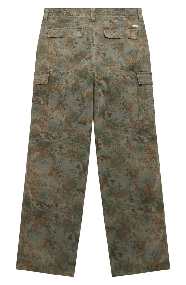 GUESS ORIGINALS Camo Relaxed Fit Cotton Twill Cargo Pants, Alternate, color, Grey
