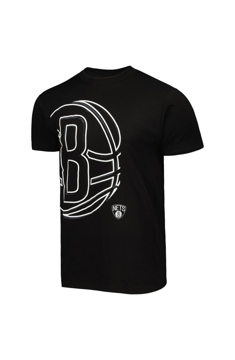 Stadium Essentials Unisex Stadium Essentials Black Brooklyn Nets Element Logo Pop T-Shirt, Alternate, color, Black